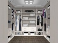 Wardrobe system with chipboard frame