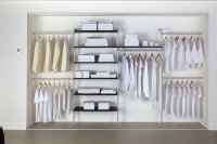 Storage without bulky closet