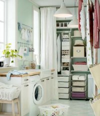 Storage without bulky closet